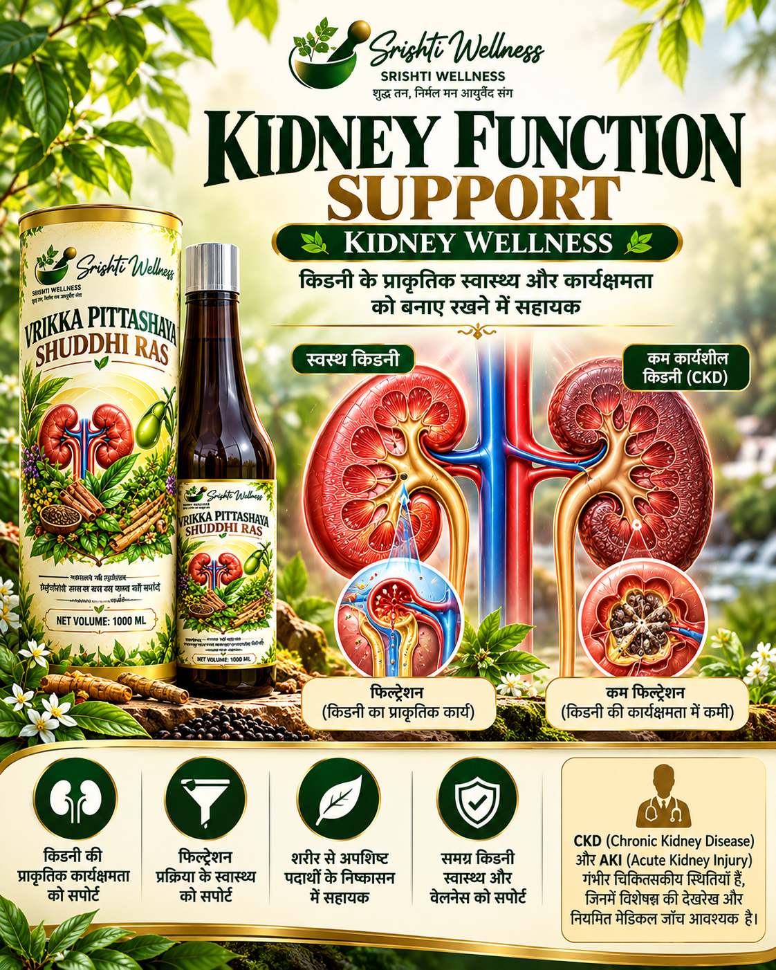 Vrikka Pittashaya Shuddhi Ras – Ayurvedic Kidney & Gallbladder Wellness Juice