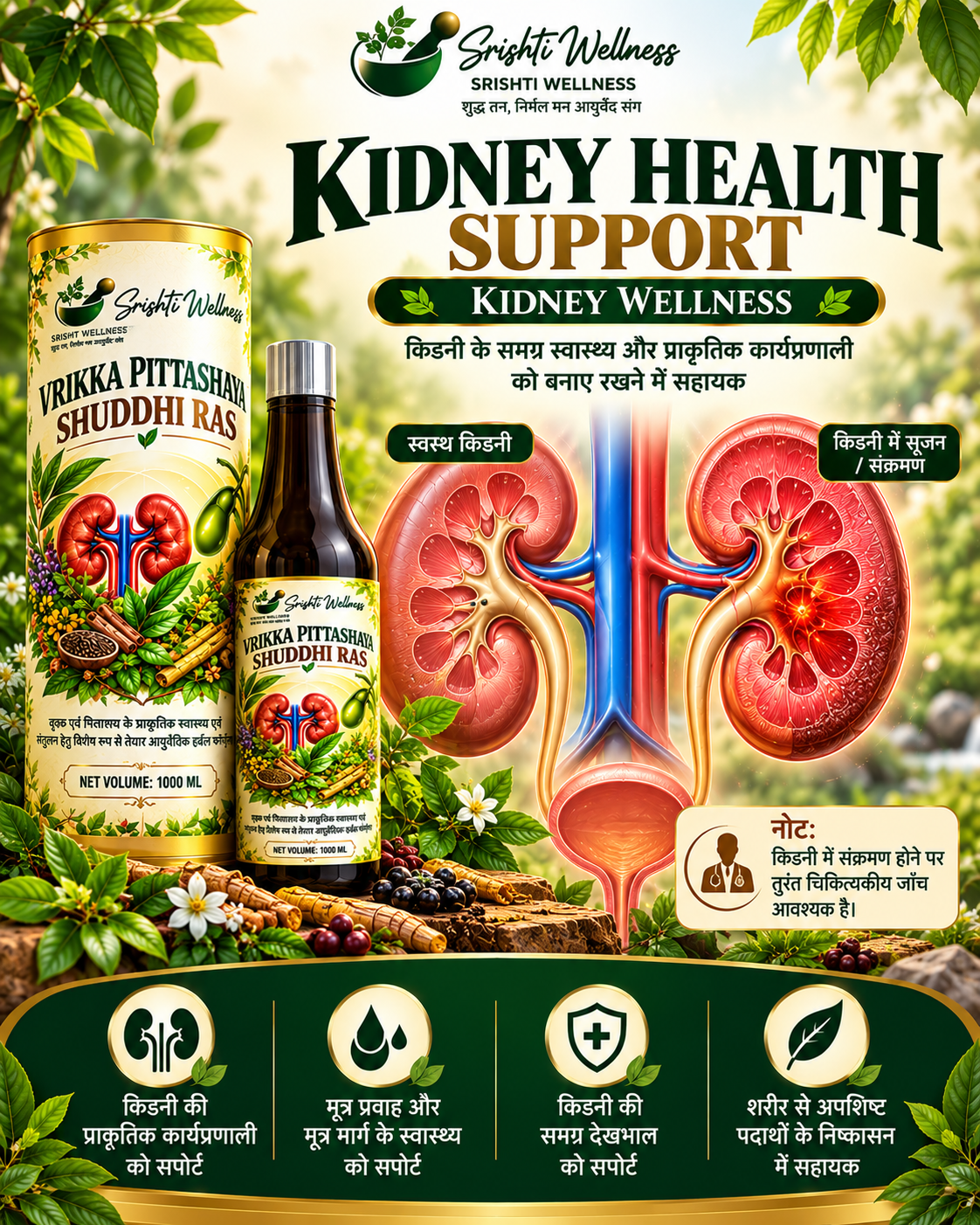 Vrikka Pittashaya Shuddhi Ras – Ayurvedic Kidney & Gallbladder Wellness Juice