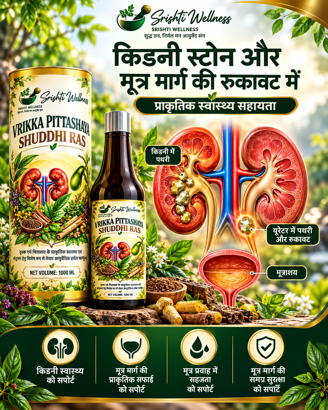 Vrikka Pittashaya Shuddhi Ras – Ayurvedic Kidney & Gallbladder Wellness Juice