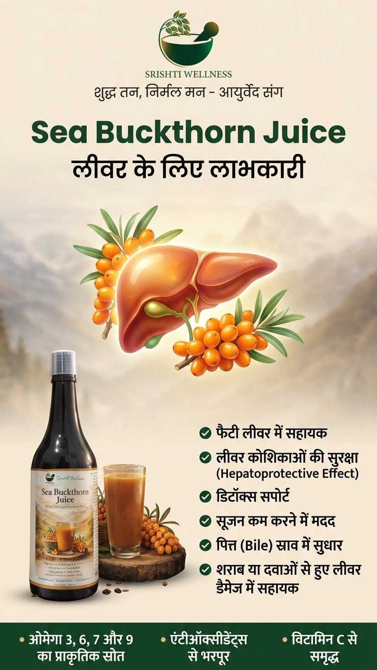 Ancient Himalayan Sea Buckthorn Juice | Srishti Wellness (1000 ml)